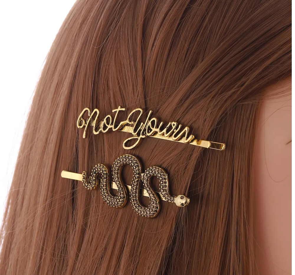Not Yours Snake Hair Clip Set