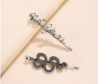 Not Yours Snake Hair Clip Set