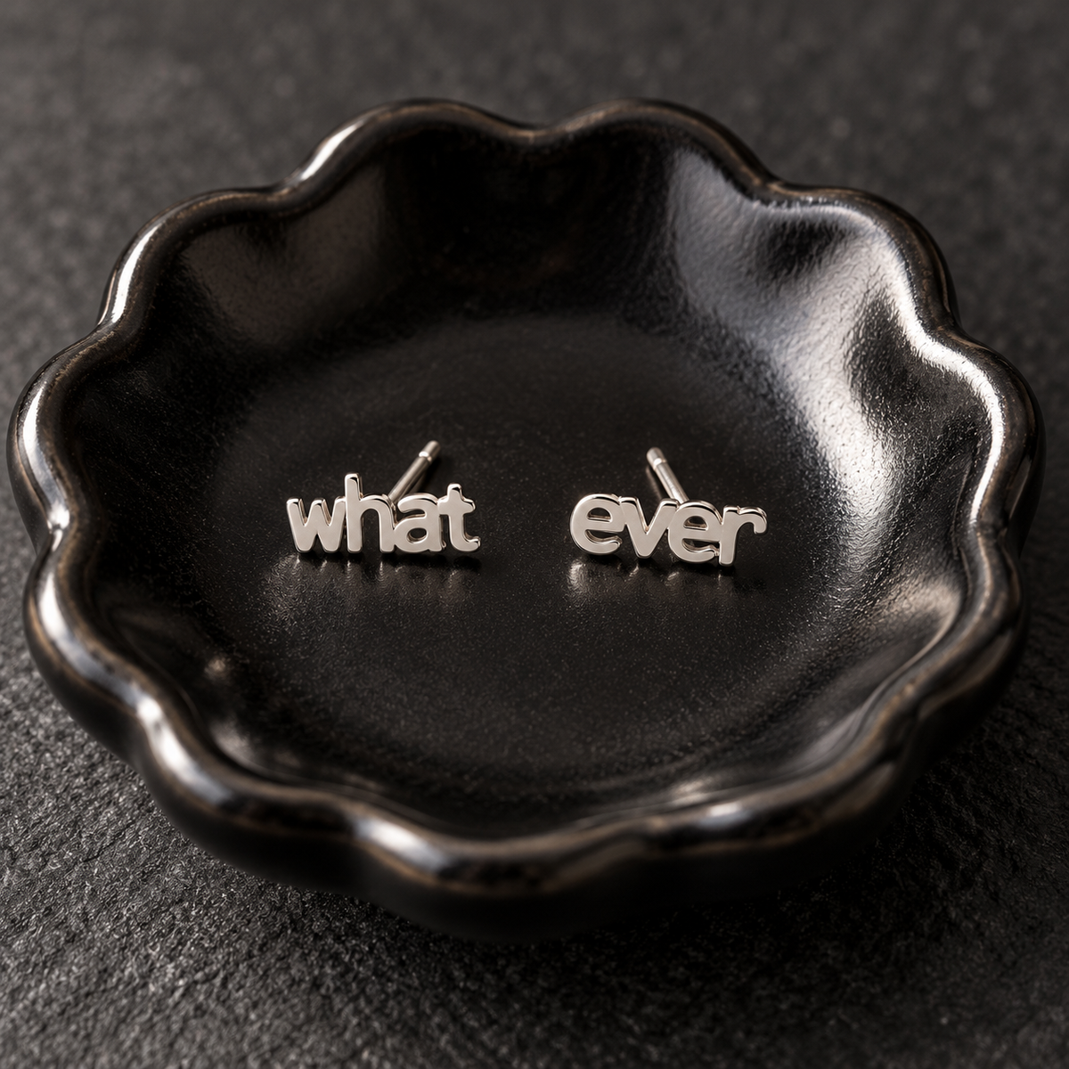 Whatever Stud Earrings in Gold or Silver | Gift Packaging Included