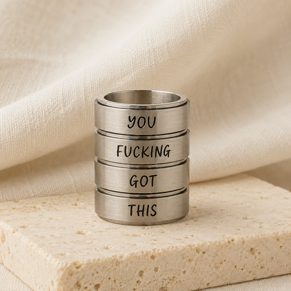 You Fucking Got This Spinner Ring Includes Gift Bag, Ring Gift Box, & CWS Sticker