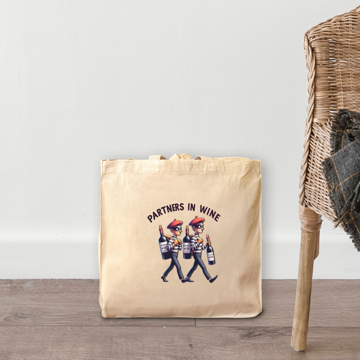 Paris School Boys Wine Heist Heavy Tote Bag 100% Cotton CanvasTote Bag Heavy