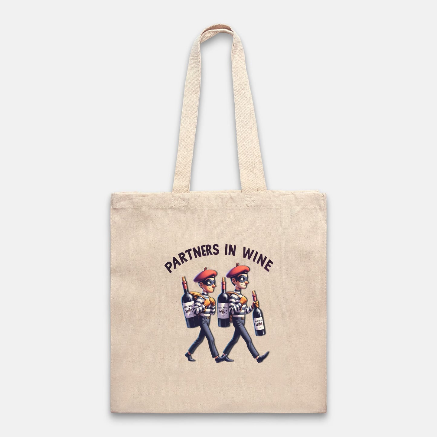 Paris School Boys Wine Heist Heavy Tote Bag 100% Cotton CanvasTote Bag Heavy