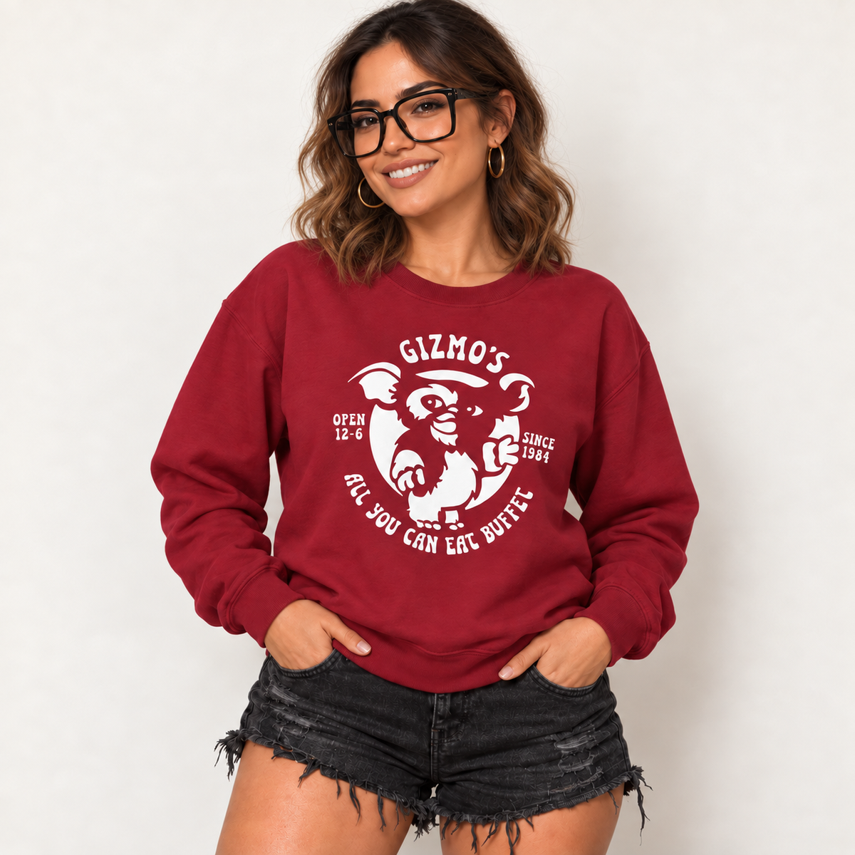 Retro Gizmo's All You Can Eat Buffet Gildan 18000 Unisex Sweatshirt - 6 Colors