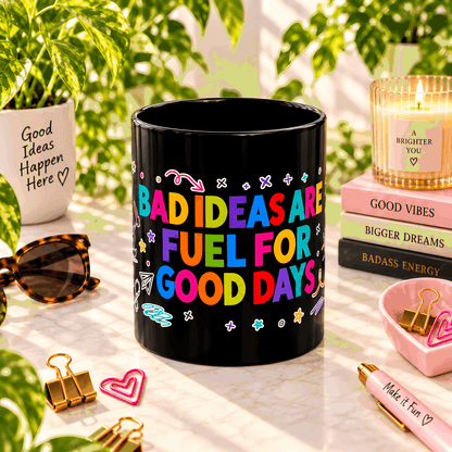 Bad Ideas Coworker Gift Set | Mug, Journal & Mouse Pad