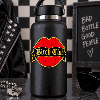 Girls Club Sticker | Red Lips Gothic Sticker + Bonus Sticker and Free Shipping