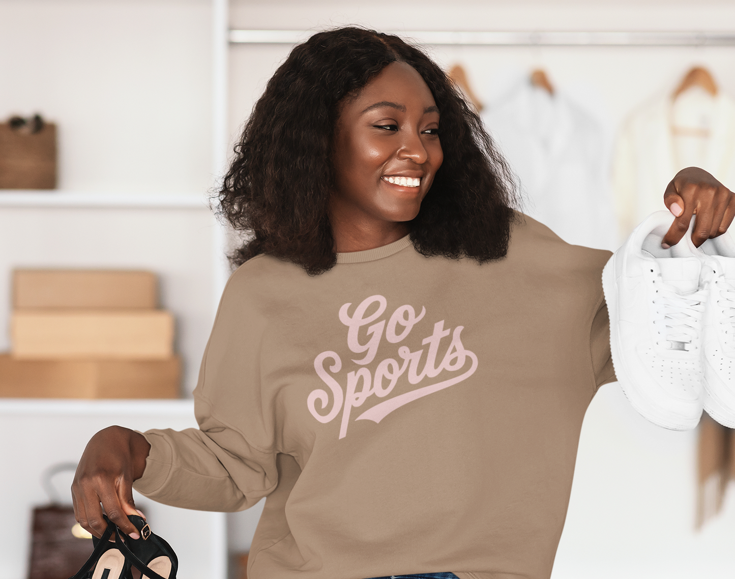 Funny “Go Sports” Crewneck Sweatshirt | Independent Trading Co.