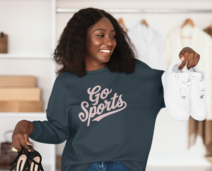 Funny “Go Sports” Crewneck Sweatshirt | Independent Trading Co.