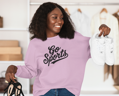 Funny “Go Sports” Crewneck Sweatshirt | Independent Trading Co.