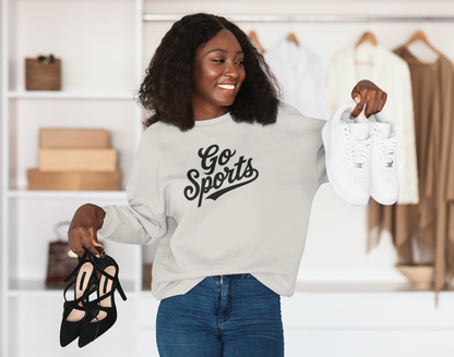 Funny “Go Sports” Crewneck Sweatshirt | Independent Trading Co.