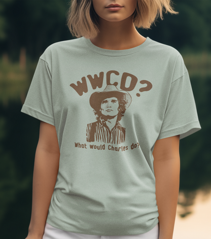 WWCD? What Would Charles Do? Little House on The Prairie Retro Unisex Graphic Tee