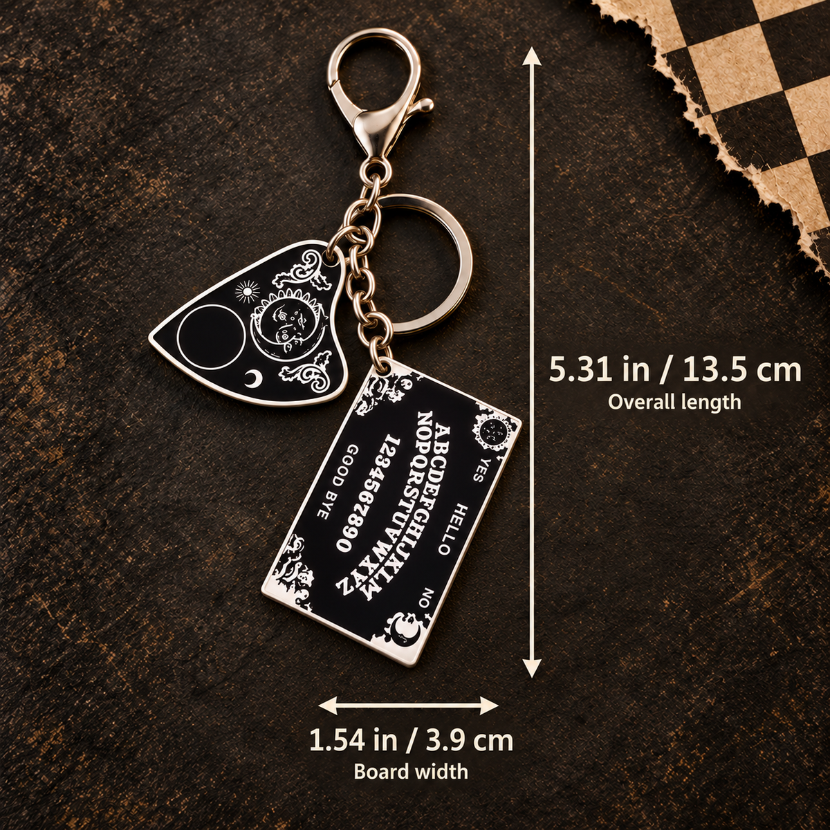 Spirit board keychain