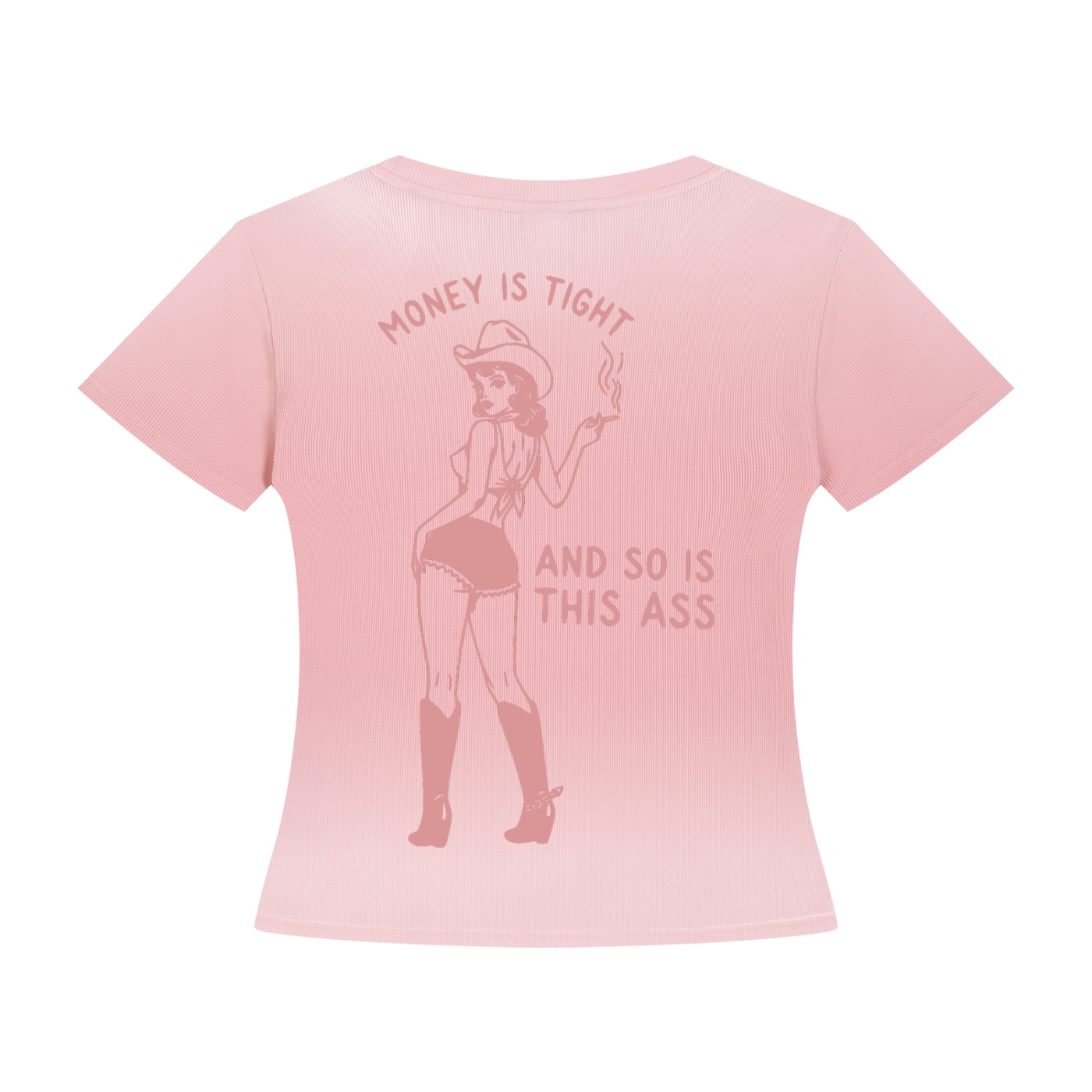 Women’s Sunfade Washed Cowgirl Money Is Tight T-Shirt