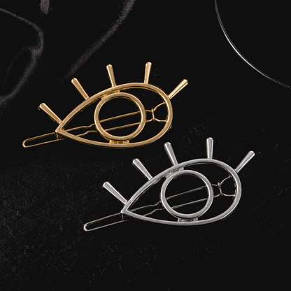All Eyes on You Hair Clip | Gold or Silver Celestial Eye Barrette Gift Packaging & CWS Sticker Included