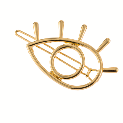 All Eyes on You Hair Clip | Gold or Silver Celestial Eye Barrette Gift Packaging & CWS Sticker Included