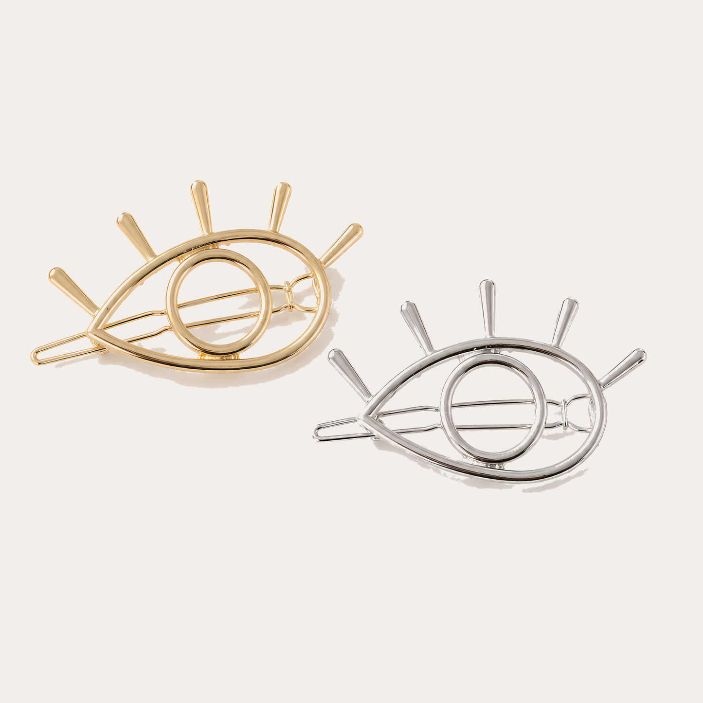 All Eyes on You Hair Clip | Gold or Silver Celestial Eye Barrette Gift Packaging & CWS Sticker Included