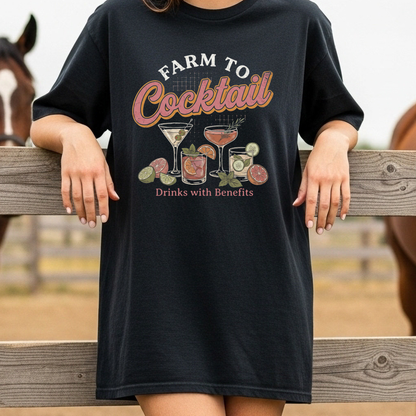 Farm to Cocktail Unisex Garment-Dyed T-shirt