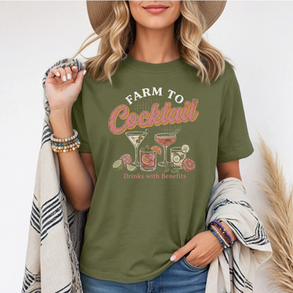 Farm to Cocktail Unisex Garment-Dyed T-shirt