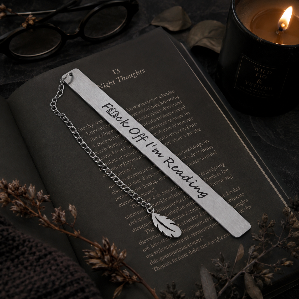 Funny Metal Bookmark Set + 2 Free Tarot Bookmarks