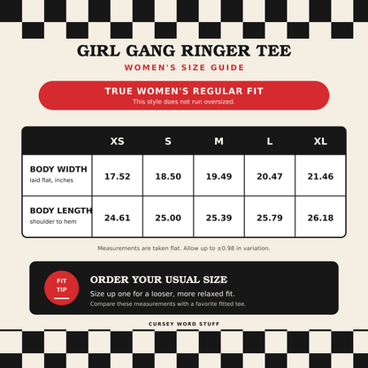 Girl Gang Vampire Ringer Tee | Women’s Retro Graphic Shirt