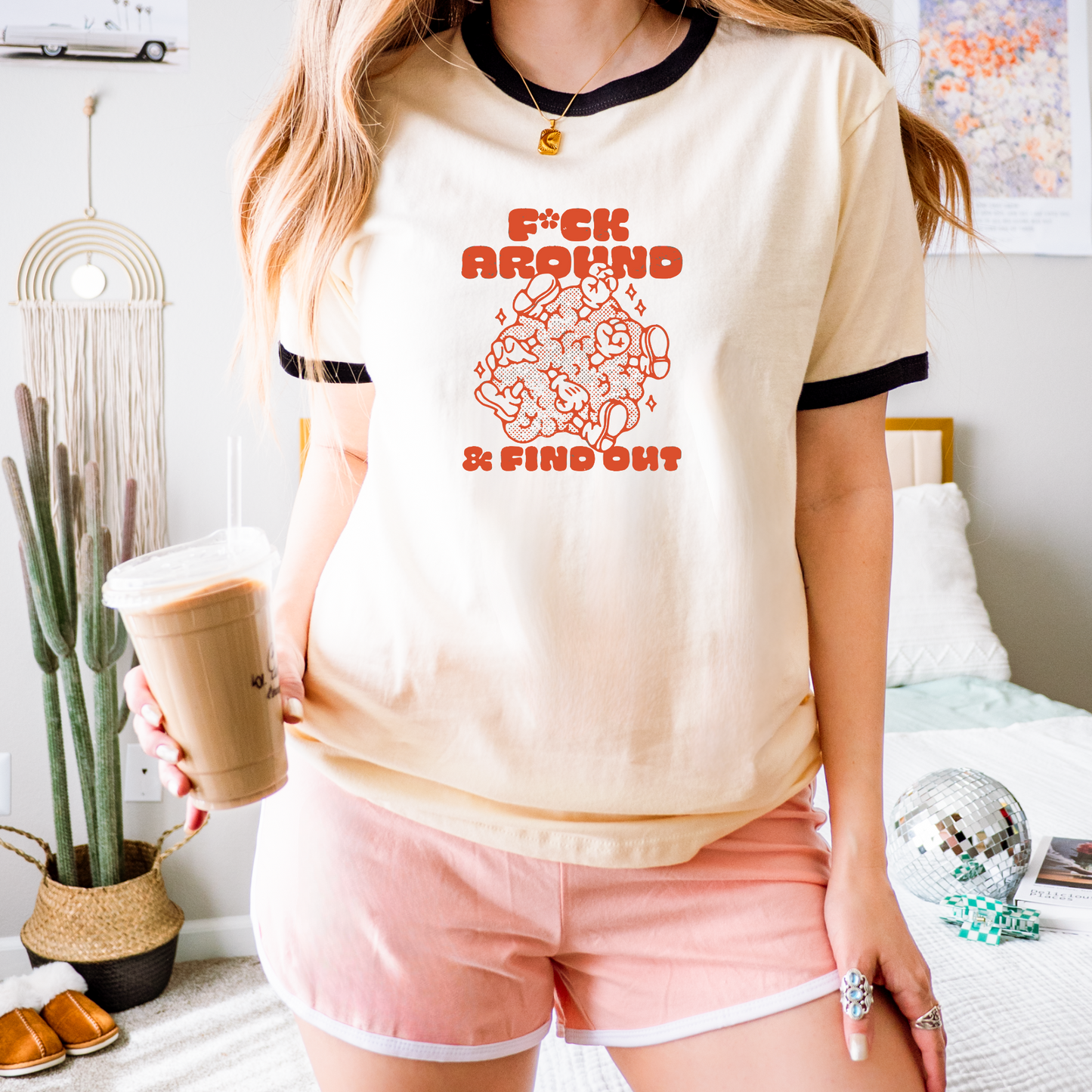 Funny 'F*ck Around & Find Out' Ringer T-Shirt - Unisex Tee