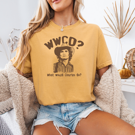WWCD? What Would Charles Do? Little House on The Prairie Retro Unisex Graphic Tee