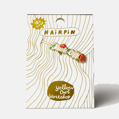 Rose Fuck Off in Style Collection | Ring, Hairpin & Earrings | Gift Packaging Included