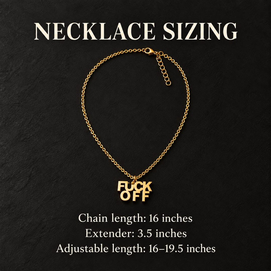 Lettering jewelry set close up
