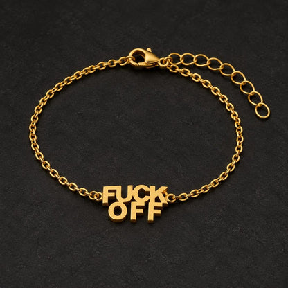 Lettering jewelry set styled view