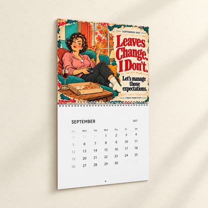 2027 Funny Calendar | Desk, Wall, or Both