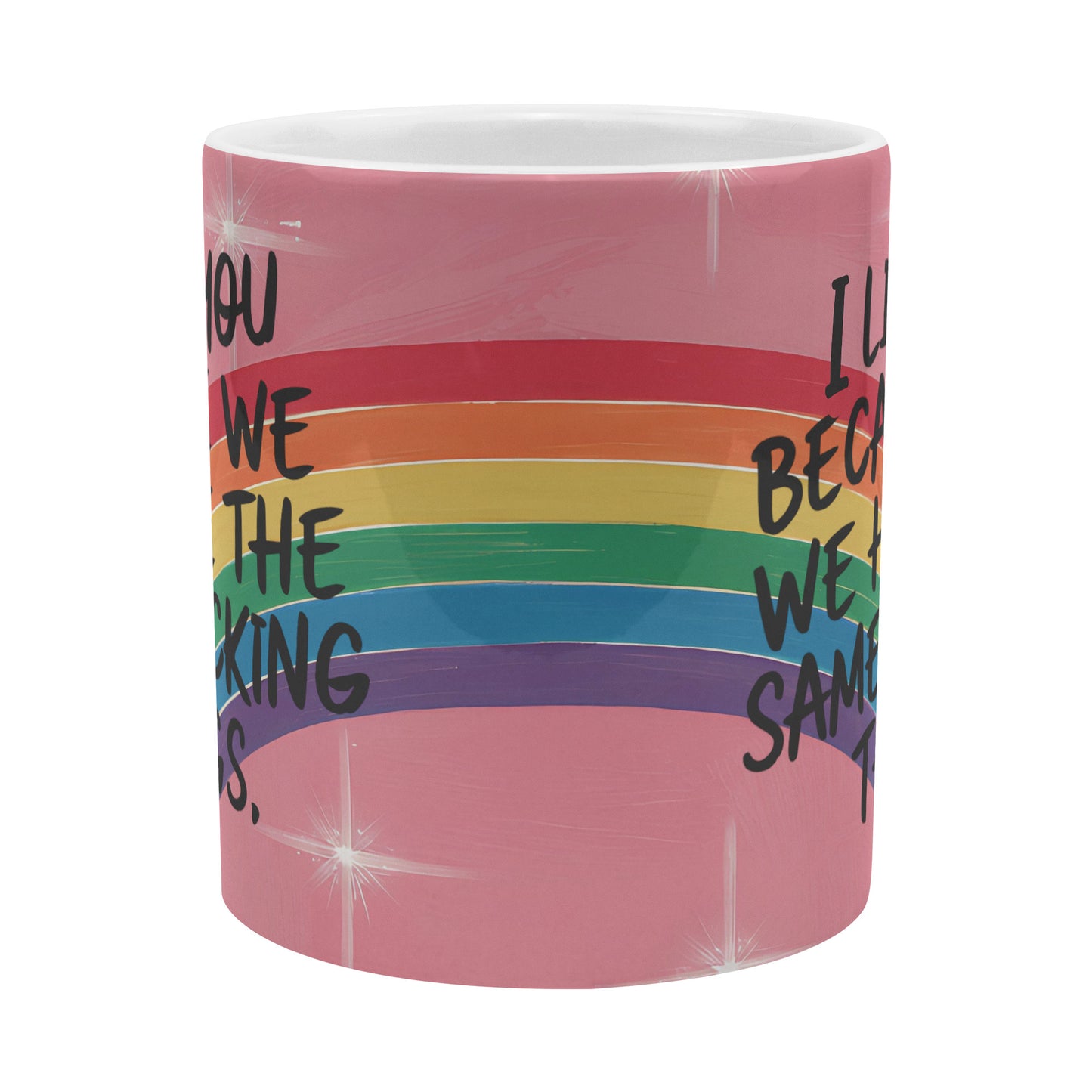 Colorful Friendship Mug - 20 oz Ceramic, Funny Gift for Best Friend, Dishwasher & Microwave Safe