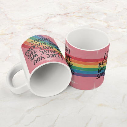 Colorful Friendship Mug - 20 oz Ceramic, Funny Gift for Best Friend, Dishwasher & Microwave Safe
