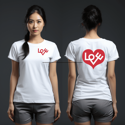 70's Inspired Design Love Heart Women's Favorite Tee