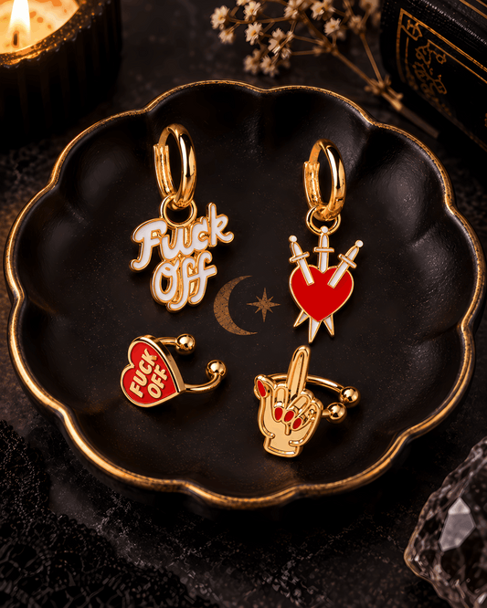 Bad Attitude Jewelry Bundle | Ear Cuffs + Mismatched Hoop Earrings