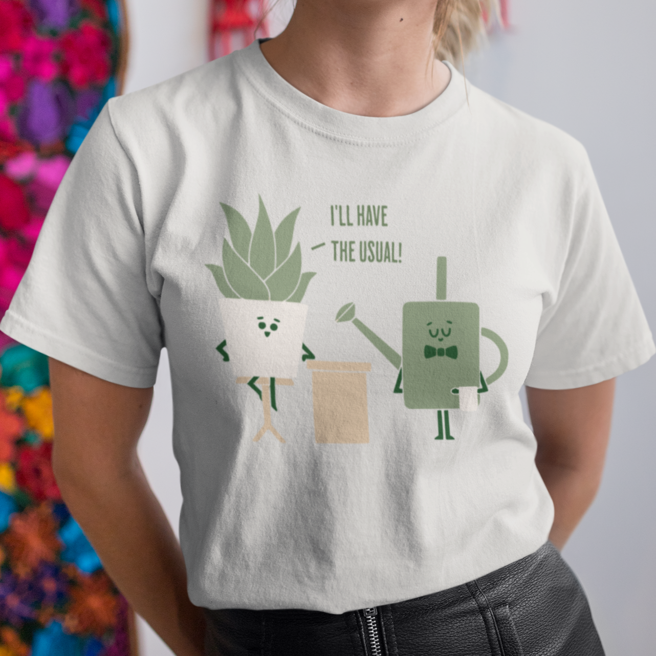 Plant Lover Tee - 'I'll Have the Usual' Unisex Short Sleeve Shirt | 8 Colors