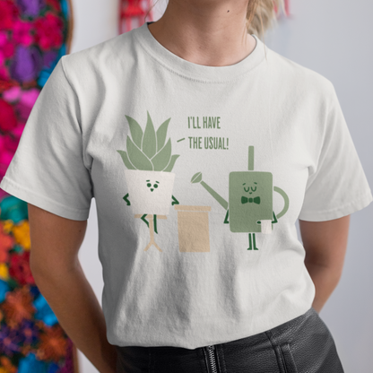 Plant Lover Tee - 'I'll Have the Usual' Unisex Short Sleeve Shirt | 8 Colors