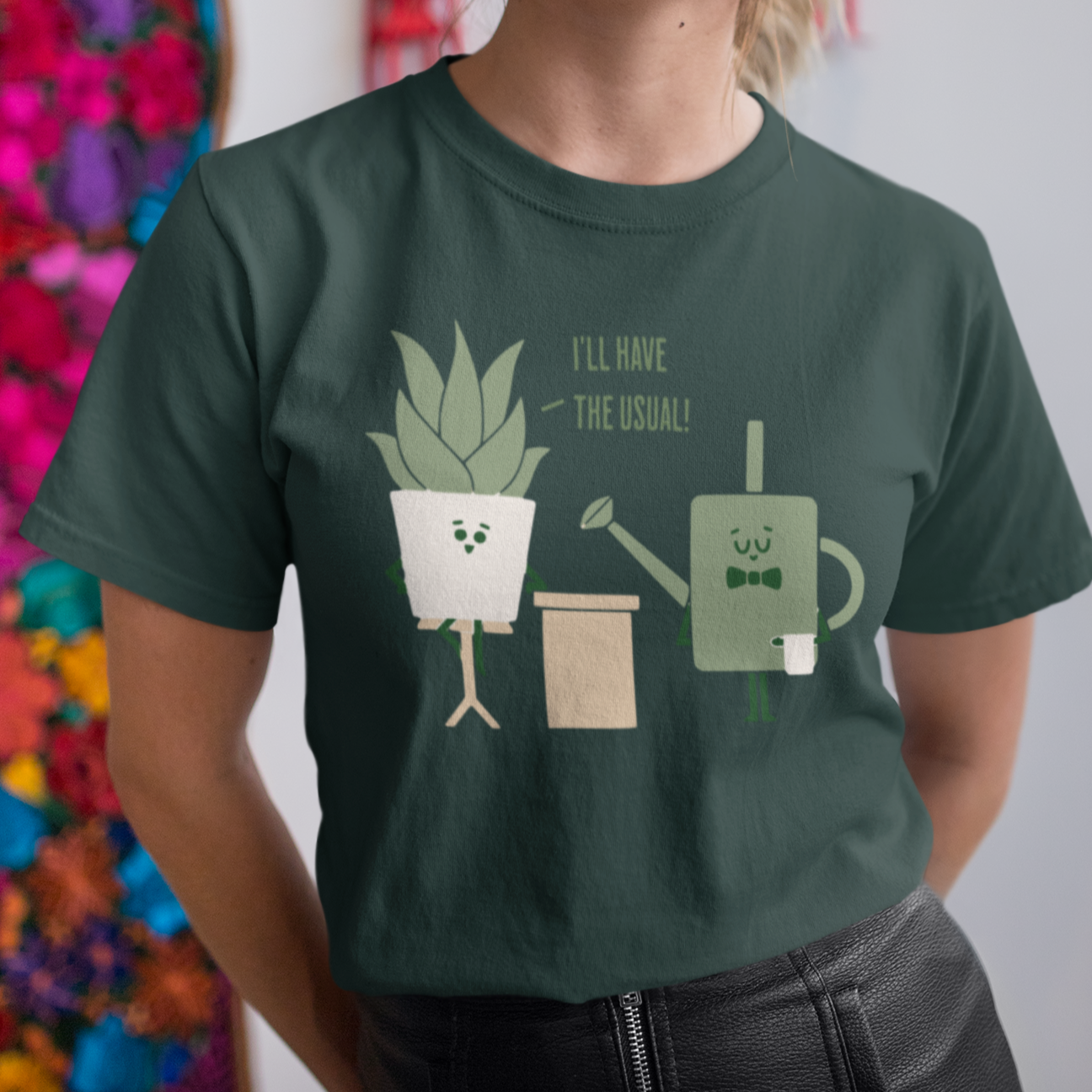 Plant Lover Tee - 'I'll Have the Usual' Unisex Short Sleeve Shirt | 8 Colors