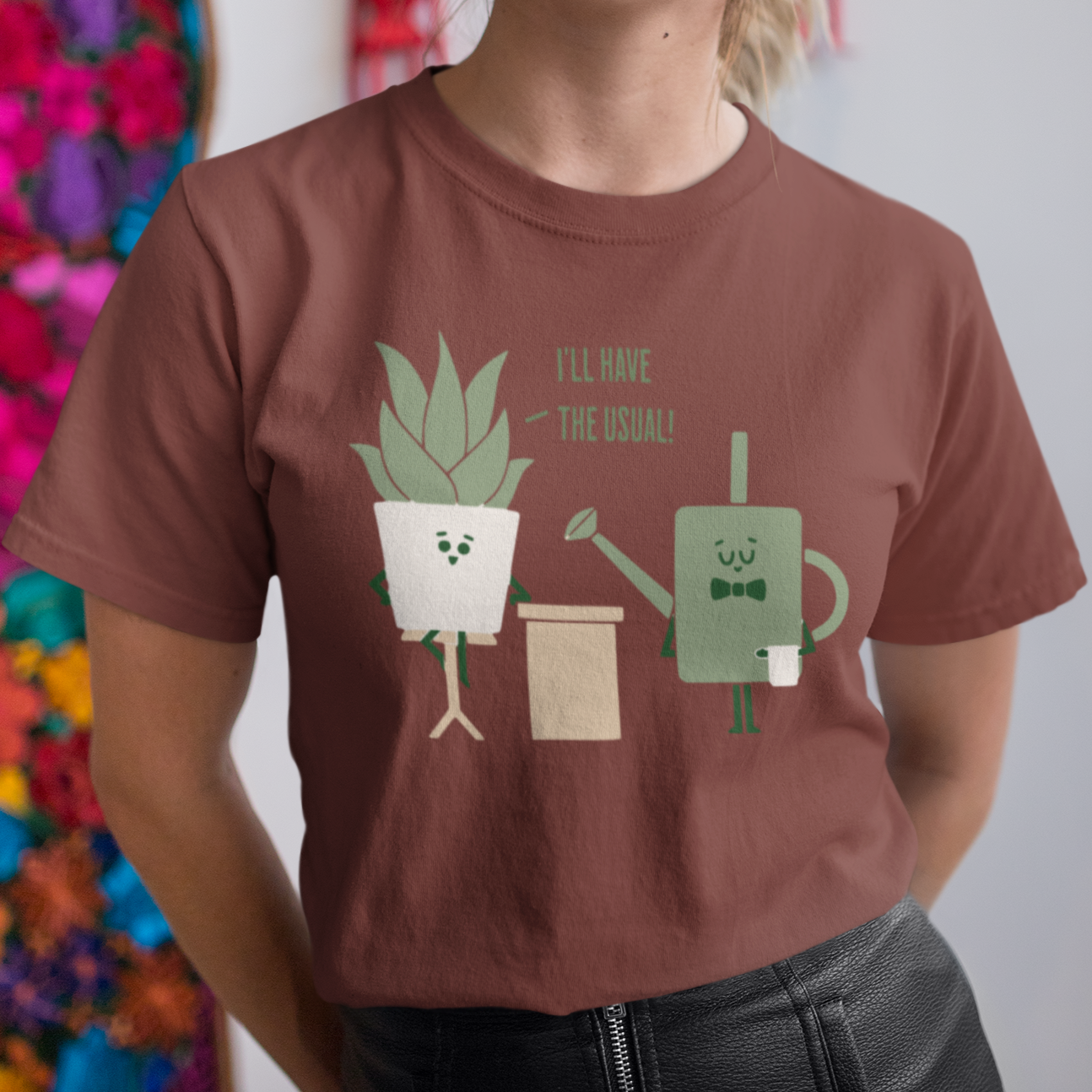Plant Lover Tee - 'I'll Have the Usual' Unisex Short Sleeve Shirt | 8 Colors
