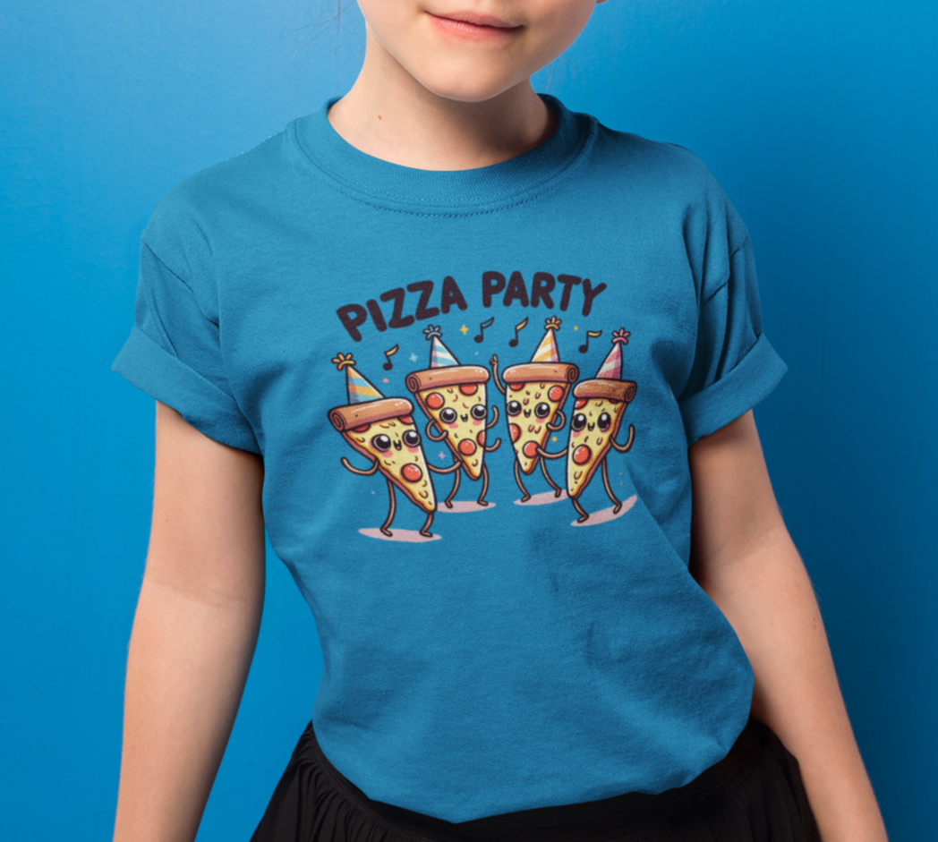 Fun and Festive Pizza Party Youth T-Shirt | Perfect for Back-to-School Comfort