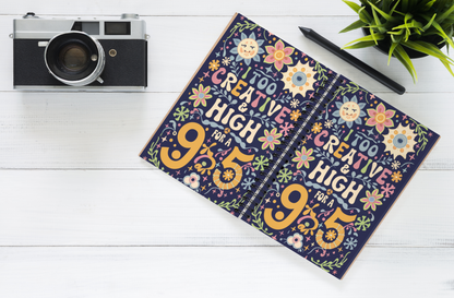 Unique Spiral-Bound Sketchbook for Creatives - 5.5 x 8.5 - Page Options - Dotted, Blank, College Ruled, or Wide
