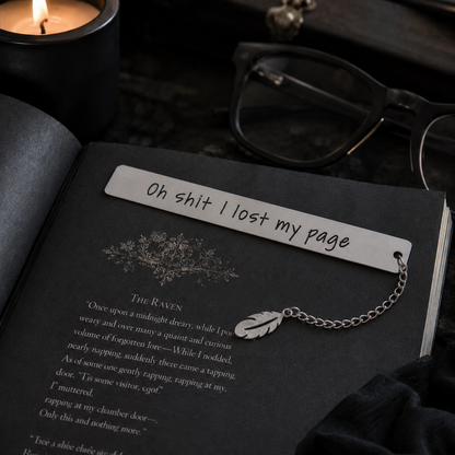 Funny Metal Bookmark Set + 2 Free Tarot Bookmarks