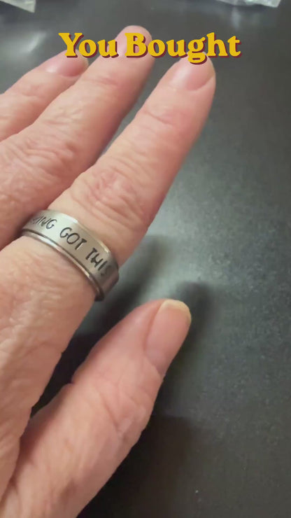 You Fucking Got This Spinner Ring Includes Gift Bag, Ring Gift Box, & CWS Sticker