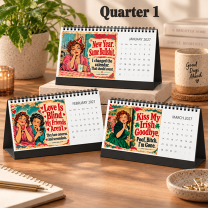 2027 Funny Calendar | Desk, Wall, or Both