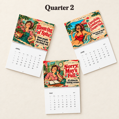 2027 Funny Calendar | Desk, Wall, or Both