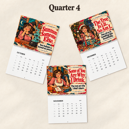 2027 Funny Calendar | Desk, Wall, or Both