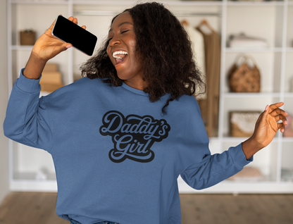 Daddy’s Girl Crewneck Sweatshirt | Independent Trading Co. SS3000 | Cute Cozy Unisex Sweatshirt for Fall & Winter