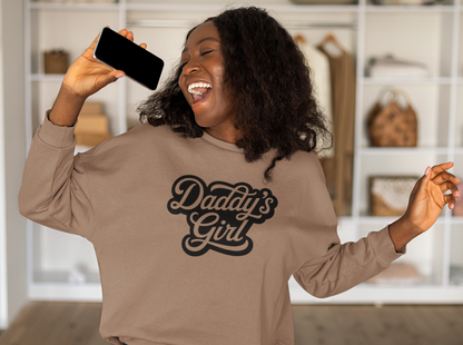 Daddy’s Girl Crewneck Sweatshirt | Independent Trading Co. SS3000 | Cute Cozy Unisex Sweatshirt for Fall & Winter