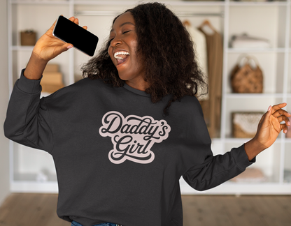 Daddy’s Girl Crewneck Sweatshirt | Independent Trading Co. SS3000 | Cute Cozy Unisex Sweatshirt for Fall & Winter