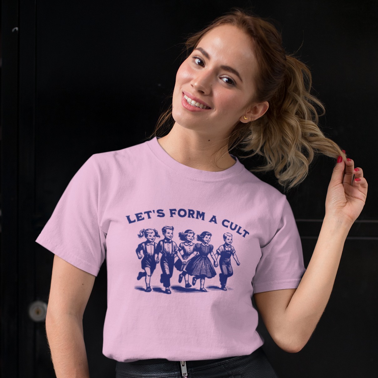 Let's Form A Cu** Vintage Unisex T-Shirt - Comfort Colors 1717 in 8 Colors