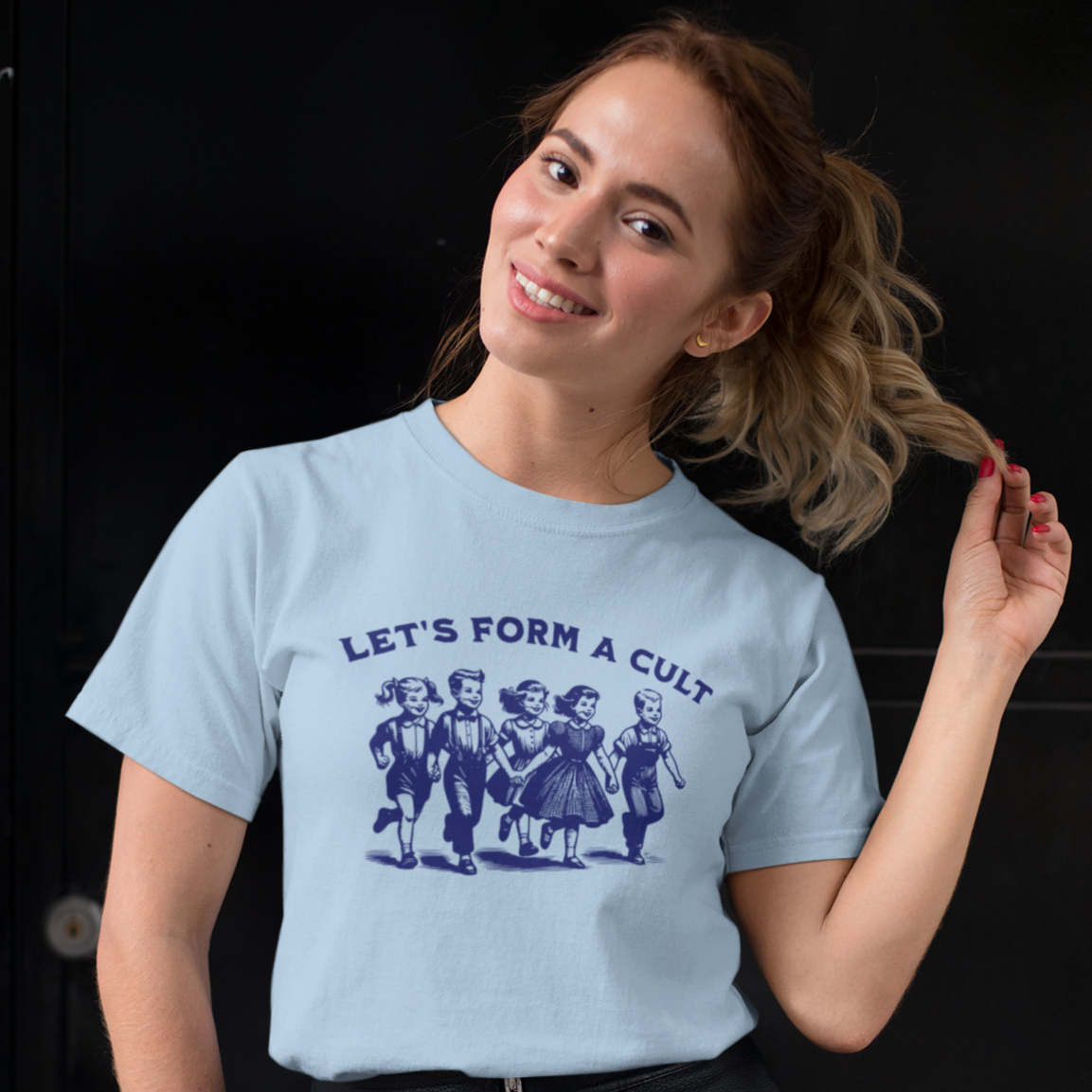 Let's Form A Cu** Vintage Unisex T-Shirt - Comfort Colors 1717 in 8 Colors