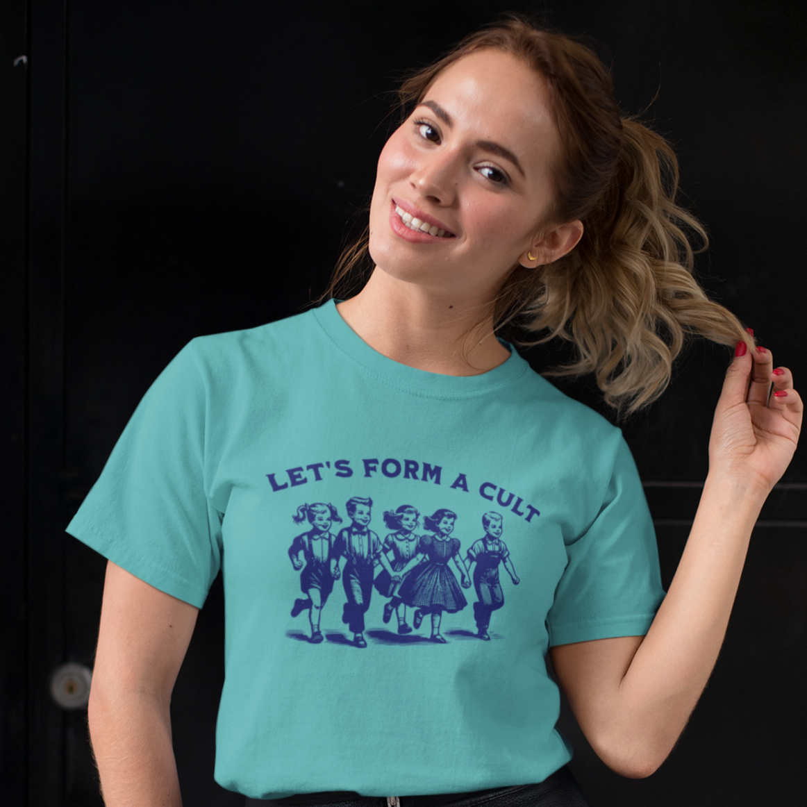 Let's Form A Cu** Vintage Unisex T-Shirt - Comfort Colors 1717 in 8 Colors